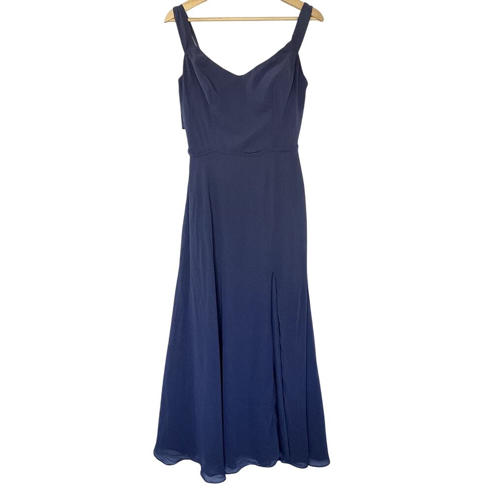 Kennedy Blue indigo full length maxi dress women's size 6 formal‎ bridesmaid
